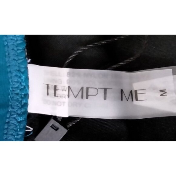 Tempt Me Size Medium 2-Piece Tankini V-Neck Ruched Top High-Waisted Boyshorts - Picture 9 of 11